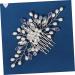 Didiseaon Bridal Pearl Comb Rhinestone Hair Comb Rhinestone Hair Clip Hair Accessories for Bride Bridal Hair Clip Bridal Headpiece Barrettes for Girls Women's Manual Abs Hair up - Buy Online on GoSupps.com
