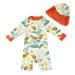 upandfast Baby Boy Swimwear Infant One Piece Zip Swimsuit UPF 50+ Sun Protection Toddler Bathing Suit with Sun Hat 18-24 Months Bird