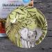 SHAOHUASC Ceramic Plates Round Dishes Bone China Cartoon Character Printed On-Glazed Elephant Floral Plate - Buy Online on GoSupps.com