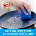 Scotch-Brite Fresh Non-Scratch Scrub Sponge 16pcs - Blue, Stay-Fresh, Cleans Dishes Without Scratching - Non-Scratch Surface Cleaning - Buy Online on GoSupps.com