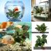 Artificial Aquarium Plants Decoration - 2 Pieces (23cm & 18cm) - Realistic Plastic Aquatic Plants for Home & Office Aquariums - Buy Online on GoSupps.com