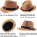 Ultrafun 5 Pack Short Brim Fedora Summer Beach Sun Hat Panama Cap for Men Women - Black, White, Khaki, Blue, Wine Red - Buy Online on GoSupps.com