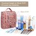 Medium Hanging Travel Toiletry Bag - Orange Leopard Cosmetic Organizer for Men & Women - Buy Online on GoSupps.com