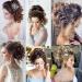 Yamel 8-inch Short Curly Wavy Natural Medium Brown Ponytail Extension | Claw Jaw Clip Synthetic Hairpiece for Women - Buy Online on GoSupps.com