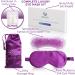 NOLAVA 100% Pure Mulberry Silk Sleep Eye Mask - Luxe Silk Cover for Women, Men, Moms - Purple | Gel Eye Mask | Warm Compress | Cooling Gel Pack | Adjustable Silk Band - Buy Online on GoSupps.com