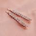 FRCOLOR 2 Pairs Rhinestone Bobby Pin Bling Crystal Metal Hair Clips Sparkly Hairpins Hair Accessories for Lady Women Girls Rose Gold - Buy Online on GoSupps.com