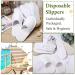 Noverlife 30PCS Disposable Closed Toe SPA Slippers - Non-Slip & Comfortable - Individually Wrapped for Men and Women in Salon, Hotel, or Home - White - Buy Online on GoSupps.com