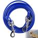 Hofline for dogs with shock -damping 5mm*10m dog chain for dogs tow lines for large dogs durable and light talking hooks for courtyard and camp rustproof dog chain for medium to large dogs