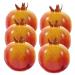 LIFKICH Household Decor Fake Fruits Model 6pcs Simulated Red Delicious Fake Fruit Fake Food High Density Foam Simulation Pomegranate Simulation Fruit