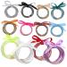 VILLCASE Elastic Bracelet Jelly Bracelets Silicone Bracelets 60pcs Bracelet Ribbon Set 60 Pieces Miss Gift Jelly Silica Gel Jelly Wrist Bracelets Bow Ribbon Bracelets Bracelets Aesthetic