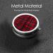 Plaid Red and Black Round Pill Box - 3 Compartment Mini Decorative Pocket Organizer for Travel Medicine & Vitamins - Buy Online on GoSupps.com