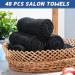Moukeren 48-Piece Bleach Proof Salon Towels Bulk | Cotton 16''x25'' | Highly Absorbent Hair Towels for Stylists, Estheticians, Spa | Black - Buy Online on GoSupps.com