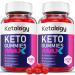 (2 Pack) Ketology Keto Gummies Max Strength Vegan Ketology Keto ACV Gummies Keytology Keto ACV Apple Cider Vinegar Vitamin B12 Ketology Keto Gummies Advanced Weight Shark Loss Tank (120 Gummies)