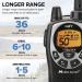 Midland 50 Ch Waterproof GMRS Two-Way Radio - Long Range Walkie Talkie w/ 142 Privacy Codes, SOS Siren, NOAA Weather Alerts - Black/Silver 3-Pack - Buy Online on GoSupps.com