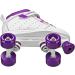Pacer Charger Kids Quad Roller Skates - White/Purple - Size 13J | Indoor/Outdoor Children's Skates - Buy Online on GoSupps.com