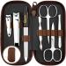 marQus Solingen Germany Manicure Sets for Women & Men 7 Pcs Set - Quality Grooming Kit Nail Clippers & Toenail Clippers tweezers Nail Kit - Fabulous Gift for all Occasions 6. Brown