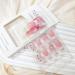 Medium Square Press on Nails - French Tip Pink Full Cover False Nails with Flower & Rhinestones - 24Pcs Spring Glue on Nails for Women & Girls - Buy Online on GoSupps.com