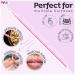 HGLOZ Microswabs for Eyelash Extensions (Pack of 500) - 2mm Pink Soft Micro Applicator Brush for Makeup Application and Cleaning - Buy Online on GoSupps.com