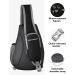 WATERFLY Small Black Water Resistant Crossbody Sling Bag for Men and Women - Lightweight Shoulder Chest Daypack Ideal for Hiking and Travel - Buy Online on GoSupps.com