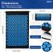 Acupressure Mat Generise Accupressure Body Mat and Pillow Set for Men & Women - Back Neck and Muscle Pain Relief - Includes Travel Bag with Adjustable Strap (Black with Blue Spikes) - Buy Online on GoSupps.com