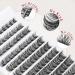 D Curl Wispy Cluster Lashes - 100 Pcs 10-16mm Mixed Length Individual Eyelash Extensions | DIY Lashes at Home - Buy Online on GoSupps.com