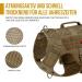 Oneigris No-Pull Dog Harness - Ultra Breathable Adjustable Mesh Vest for Large/Medium Dogs with 2 Handles - Brown (L: Neck 45-63cm Breast 68-91cm) - International Shipping Available - Buy Online on GoSupps.com