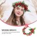 Frcolor Christmas Flower Crown with Berries | Bridal & Bridesmaid Headband Wreath | Wedding Hair Accessories for International Shipping - Buy Online on GoSupps.com