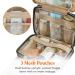 Lifewit Large Hanging Travel Toiletry Bag Organizer for Women - Transparent Cosmetic Bag with Hook, Black Medium - Buy Online on GoSupps.com