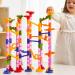 Joyin 196-Piece Multi-Colored Marble Railway Set - Building Blocks & Learning Toys for Kids | Translucent Plastic Parts & Glass Marbles - Buy Online on GoSupps.com