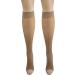 Truform Sheer Compression Stockings for Women - 8-15 mmHg Open Toe Knee High 20 Denier Beige Large (1 Pair) - International Shipping Available - Buy Online on GoSupps.com