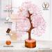 Rose Quartz Crystal Tree - Bonsai Tree of Life for Pink Room Decor | Spiritual Desk Decor for Women Office | Gemstones and Crystals for Good Luck Charms - Buy Online on GoSupps.com
