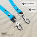 5m Strong Dog Towline Leash | Cyan-Blue | 2 Carabiners & D-Ring | Durable Water & Dirt Repellent - Buy Online on GoSupps.com