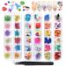 EBANKU 132PCS 3D Dried Flowers Nail Art Decals, 3 Boxes Colorful Dried Gypsophila Daisy Hydrangea Flowers Nail Art Stickers with 1 tip Tweezers , Nail Art Little Pressed Real Natural Flower Nail Art Design Decoration Suppl…