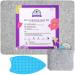 Rdutuok 17x13.5 Inches Wool Pressing Mat for Quilting Ironing Pad Pure Wool from New Zealand Easy Press Wooly Felted Iron Board for Retains Heat  Great for Quilting & Sewing Projects 17 x 13.5