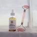 Daily Concepts Gift Set: Quartz Facial Roller & Rose Oil - Lymphatic Drainage Circulation Boost Puffiness Reduction - Buy Online on GoSupps.com