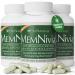 MemNivia Brain Supplements for Memory & Focus | Dual-Sage Stem Cell Formula with Cognivia Bacopa Holy Basil & Ginger | Clinically Proven Mental Clarity Support | 180 Capsules (3 Bottles) | USA Made 60 Count (Pack of 3)