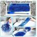 Microfiber Dusters 2 Handle Sets, 15-100 inch Telescopic Rod, Washable, 5 Pack Blue Feather Dusters for Cleaning Cobwebs, Ceilings, Fans - Buy Online on GoSupps.com