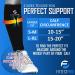 Calf Compression Sleeves and Leg Wraps (4 Piece Set) for Shin Splint Support - Ideal for Running, Basketball, Cycling, Maternity - Large to X-Large Black Calf Guards for Men and Women - Buy Online on GoSupps.com
