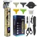 Beard Trimmer Professional Hair Clippers Men Electric Cordless Hair Trimmer with LCD Screen & Sharp Blades Rechargeable Clippers for Men Haircut Body Grooming Kit
