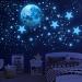1120 Pcs Glow in The Dark Stars for Ceiling Kids Wall Stickers for Bedrooms for Boys Girls Space Wall Stickers Moon Wall Decals Living Room Bedroom Bathroom Nursery Decor Sky Blue