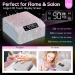 UV LED Nail Lamp 96W - Professional Quick Dry Curing Light for Salon & Home | 4 Timer Settings Auto Sensor A-white Sparkly Gel Polish Dryer - Buy Online on GoSupps.com