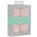 Elys & Co. Changing Pad CoversCradle Sheets 2-Pack  Combed, 100% Jersey Cotton for Baby Girl  Rosewater Pink, Pin Dots & Gingko Leaves Pink Gingko