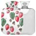 Naanle strawberry fruit heat bottle with reference transparent hot water bottle 1l hot hot water bottle for handfoot heat heat pain relief heat and cold therapy