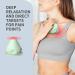 Proiron Trigger Point Massager Ball with Suction Cup - Fascia Fitness Tool for Muscle Pain Relief in Back Neck Arms & Shoulders - Green - Buy Online on GoSupps.com
