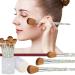 13 Pieces Rhinestone Makeup Brushes Set - Bling Crystal Professional Face & Eye Cosmetics Tools with Holder | Perfect for Liquid Foundation Powder & Concealer (Silver Yellow - Buy Online on GoSupps.com