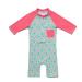 Bonverano Baby Girls UPF 50+ UV Protection One Pieces Sunsuit with Sun Cap(Pocket 6-9Months) 6 Months Pocket