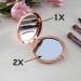 Rose Gold Compact Makeup Mirror - 40th Birthday Gift for Women | Ideal Present for Wife, Mom, Aunt, Sister | Turning 40 Celebration - Buy Online on GoSupps.com