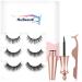 Magnetic Eyeliner and Eyelashes Kit Magnetic Eyeliner for Magnetic Eyelashes Set With Reusable Lashes 3 Pairs