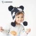 LANGZHEN Toddler Winter Hat Earflap Knit Cap for Baby Boys Girls 2-4 Years - Polar Bear Navy - Buy Online on GoSupps.com