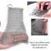 TIMESETL Cast Iron Cleaner Stainless Steel Chainmail Scrubber Cast Iron Skillet Cleaner with Pan Grill Scraper for Skillets Griddles Pans and Woks Set of 3 - Buy Online on GoSupps.com